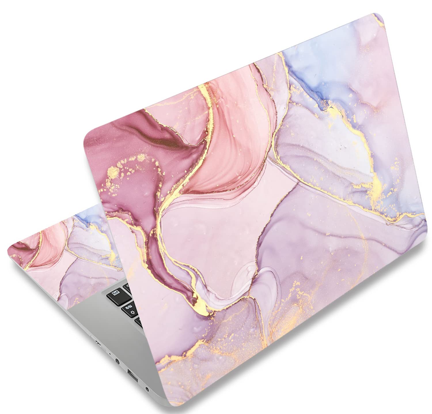 Photo 1 of AORTDES Laptop Skin Sticker Decal 15-15.6 Inches, Universal Reusable Vinyl Sticker for 12.1 13 13.3 14 15.4 Inches Netbook/Notebook PC, Waterproof & Scratch-Resistant (Colorful Marble)