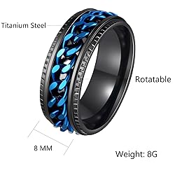 Udolfly Mens Fidget Rings Anxiety Rings for Men
