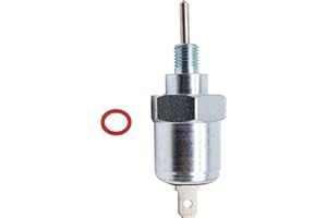 OXCANO Fuel Shut Off Solenoid Compatible with John Deere 240 265 F710 GT242 GT275 LX172 LX176 21188-2010 21188-2007 Kawasaki FC401V FC420V FV540V Replace# M120522 M117548