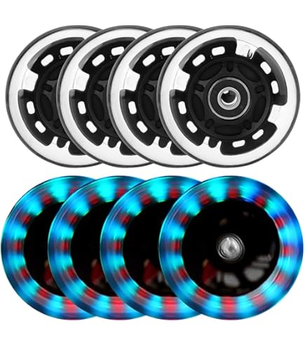 JCXYL EV Roues Lumineuses De Rechange Pour Patins à Roues