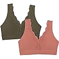 Fruit of the Loom Women's Full Coverage Wireless Cotton Bralette