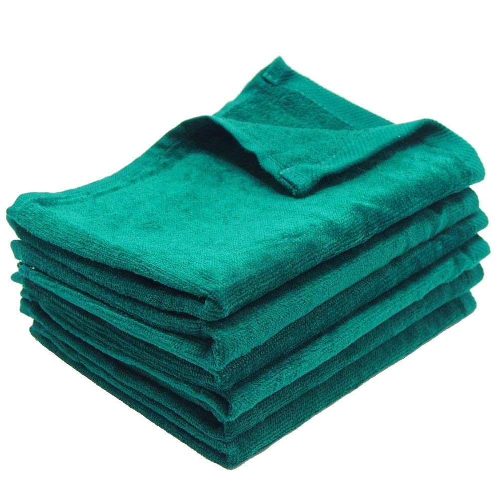 Great Value Towels, Forest Green Color Hemmed Fingertip