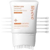 lilyeve GROWTURN Exosome Hair Growth Serum with Built-In Brush, 3.38 fl oz | Built-In Brush Serum with Biotin, Caffeine &amp; Peptides for Thinning &amp; Flat Hair, Non-Greasy &amp; Fragrance-Free, Korean Hair Care