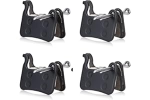 4pcs Bike Brake Pads, High-Performance Semi-Metallic Disc Brake Pads for Mountain Bikes & E-Bikes Compatible with Shimano Deo