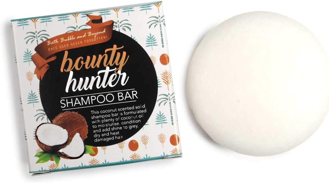 Bounty Hunter - White Coconut Grey Dry Damaged Hair Shampoo Bar Gift Boxed 50g, 50 g (Pack of 1) - Image 3