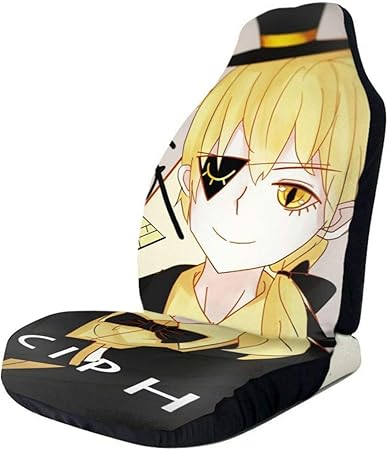 Amazon グロテスクな町 チャイルドシートカバーシングル 2シーターカバー取り付けが簡単防汚性と通気性快適性一般用途のsuv バン トラック 車の4シーズンすべてに適しています 車 バイク 車 バイク