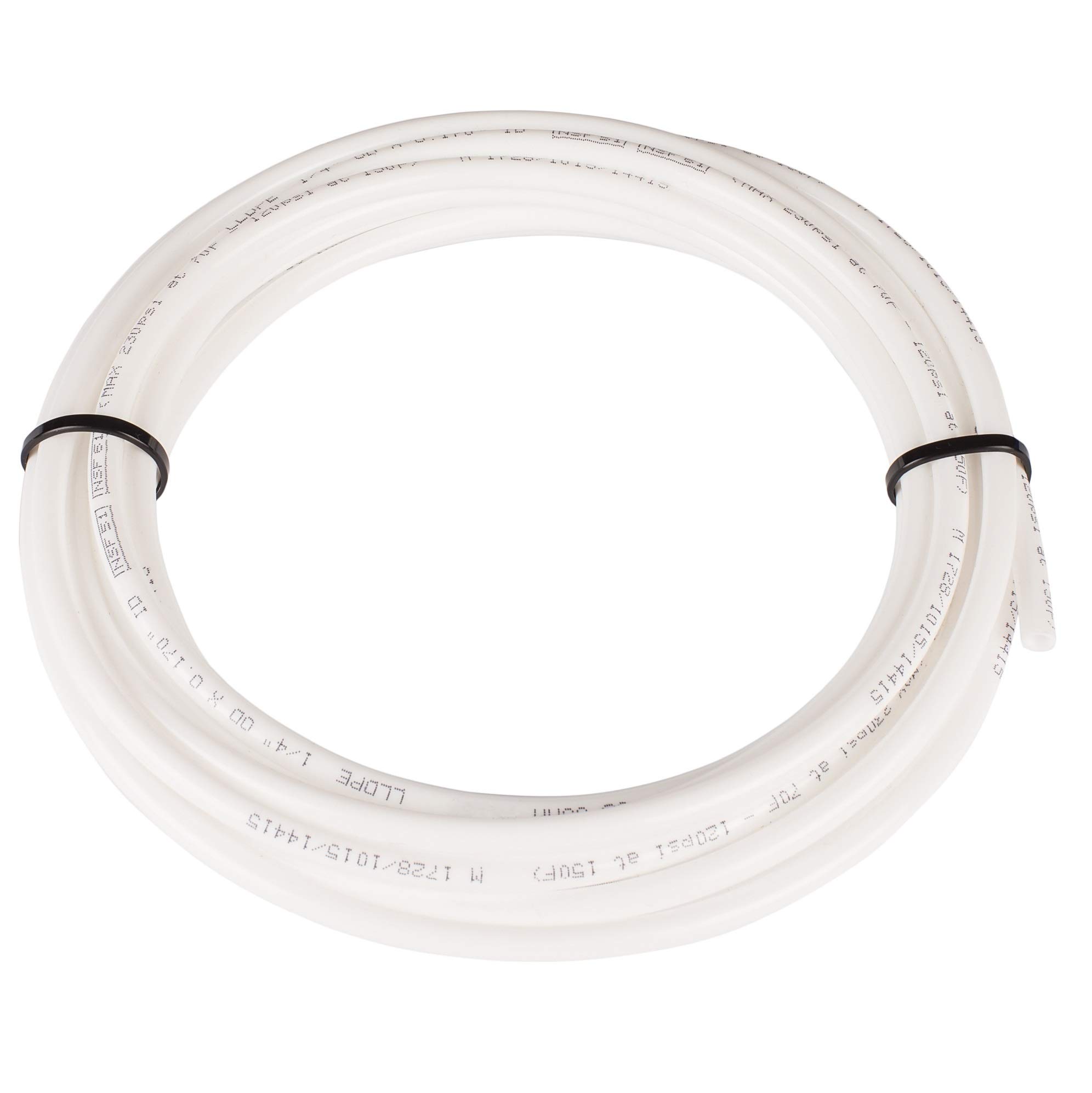 Aqualogis LDPE Water Tube 1/4" (6.35mm) 10m White for Samsung, LG, Bosch, Daewoo,