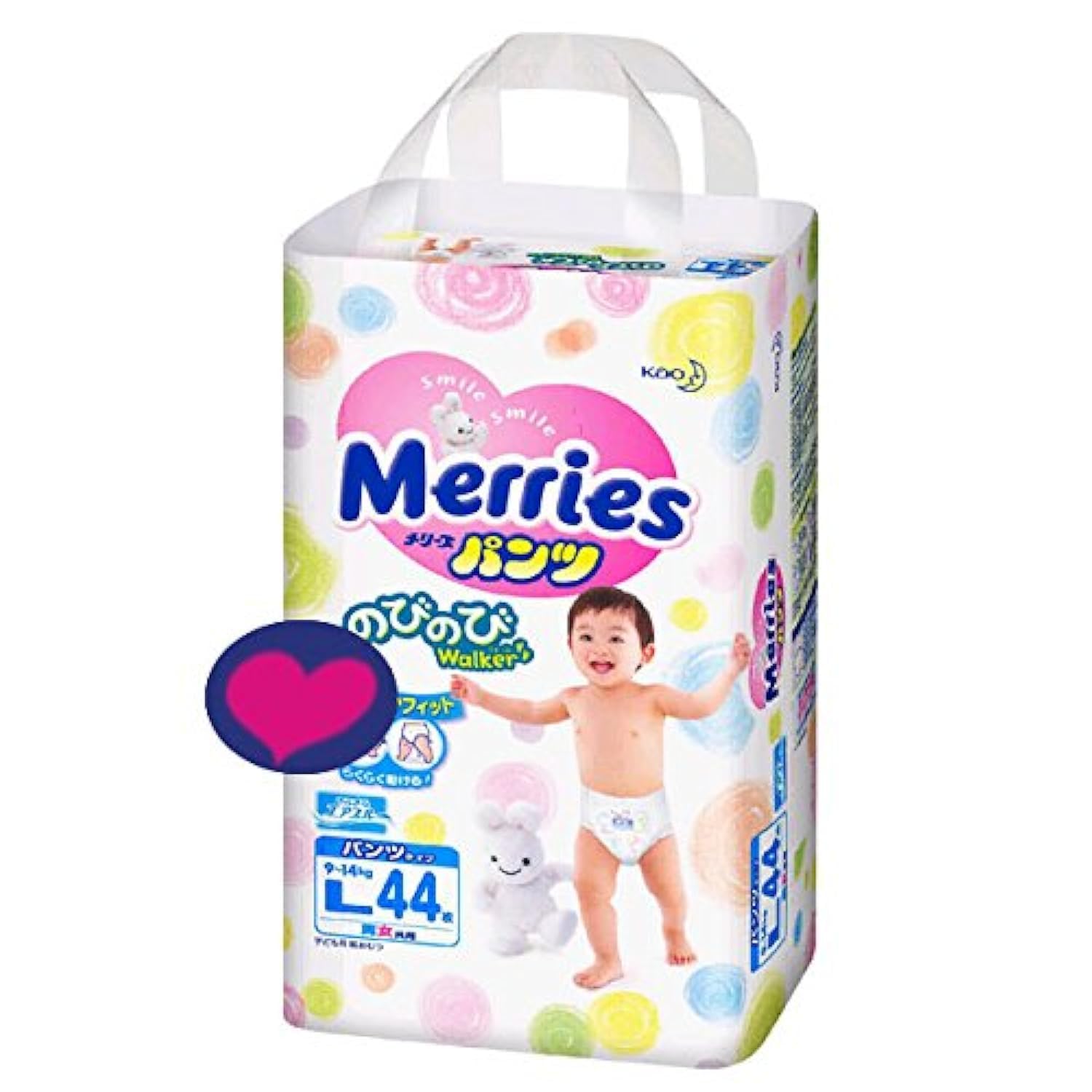 Japanese diapers panties Merries PL (9-14 kg)// Японские подгузники Merries PL (9-14 kg)