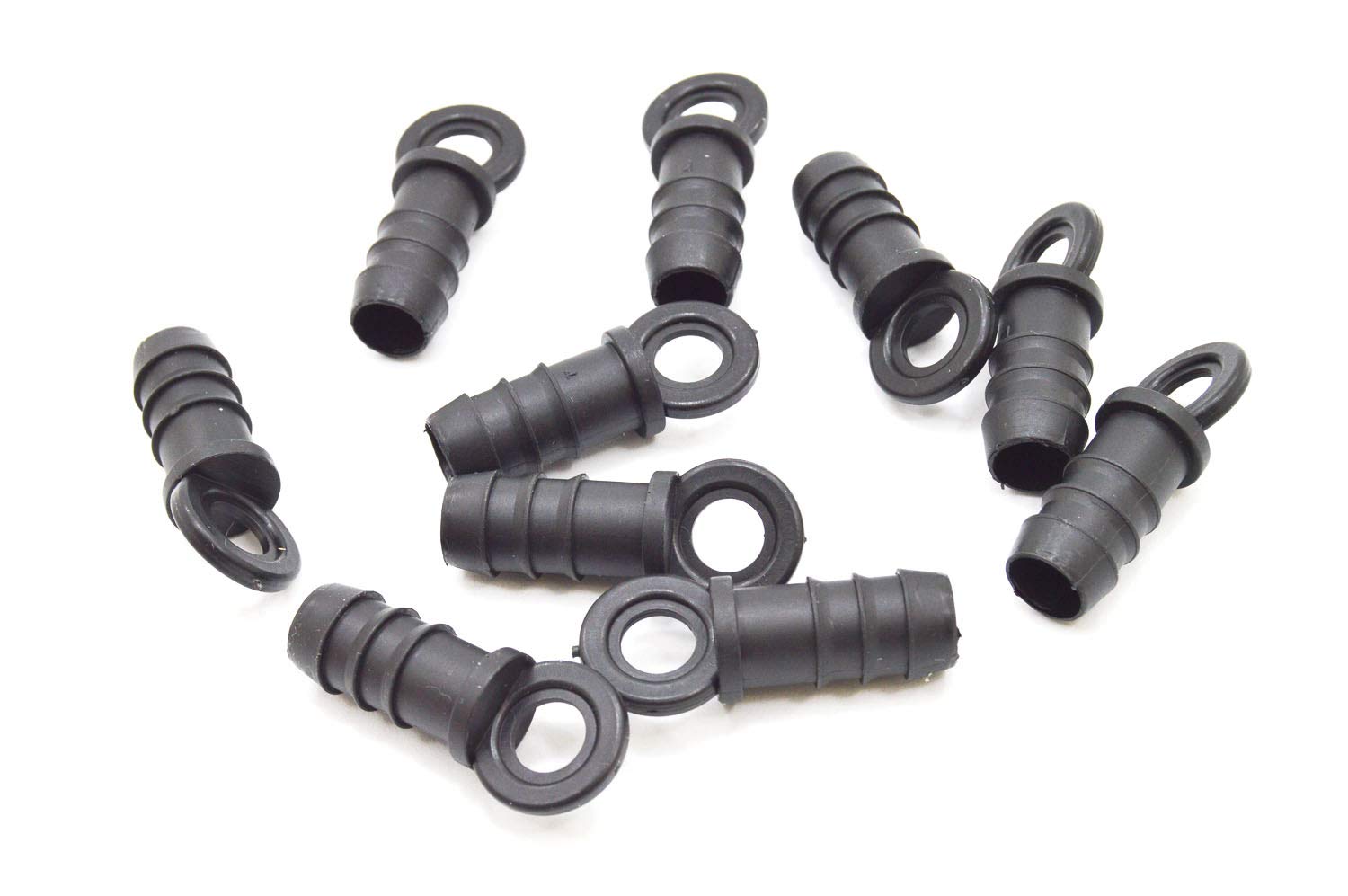 S&M s & m Drip Stopper End – 16 mm, blister of 10 Units, 4.5 x 8.5 x 12 cm, Black