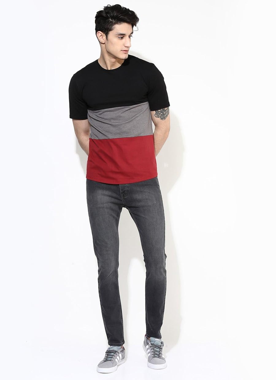 veirdo men's cotton t-shirt (tsh_17bam_p_black)