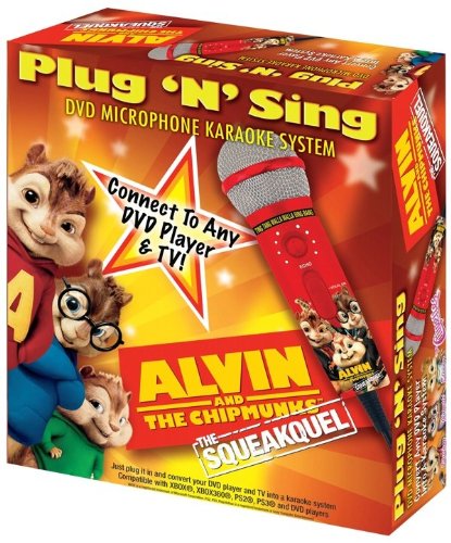 Emerson Karaoke MM205A Alvin & The Chipmunks Plug 'n' Sing DVD Microphone