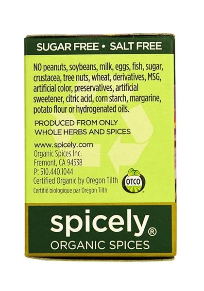 SPICELY ORGANIC SEASONING ZAATAR W/SALT 0.35 OUNCE ECOBOX CERTIFIED GLUTEN FREE