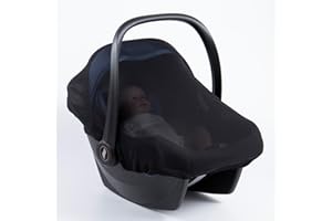 Infant Car Seat Cover Baby Car Seat Canopy Cover Car Seat Bug Net Cover-See Through and Ventilated Mesh Fabric for Summer