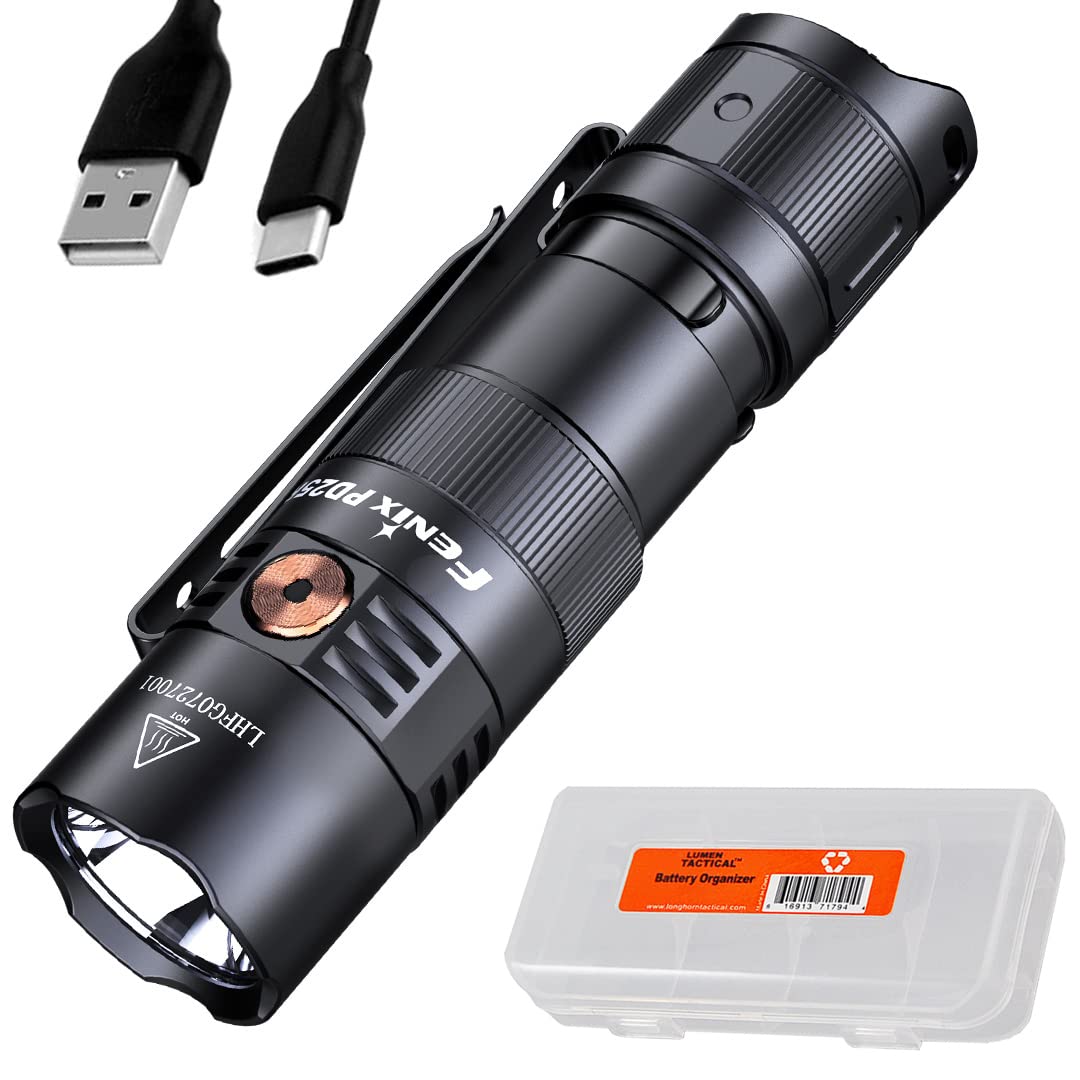 Fenix PD25R EDC Flashlight, 800 Lumen USB-C