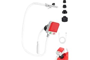 COKXIORE For Saker Sakerplus Transfer Pump, Portable 3.2GPM,Battery&USB mode-Powered with 51" Hose & 4 Can Adapters, Compatible with Gasoline, Diesel, Oil–for ATVs,Generators,Boats (No batteries provided)