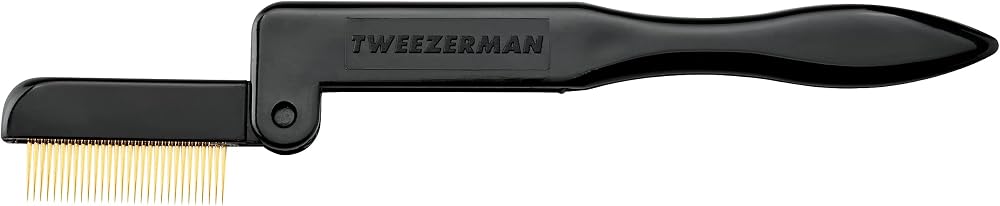 Tweezerman Folding Lash Comb Eyelash Separator Tool for Clump-Free Lashes