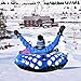A-DUDU Snow Tube - Air Tube 39 Inch Inflatable Snow/Sled with Rapid Valves - Aqua Leisure Winter Inflatable Round Snow Tube - with Thickening Bottom of 50mm!!(Blue)