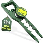 BirdieWorks 7-in-1 Metal Golf Divot Tool with Magnetic Ball Marker - Tee Height Setter, Bottle Opener, Groove Cleaner, Putting Alignment, Club Tee - Durable Green Accessory Gift for Men &amp; Women