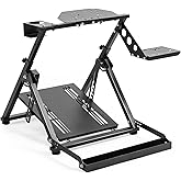Marada X Frame Steering Wheel Stand Racing Sim Cockpit with Seat Slot Fit for Logitech/Thrustmaster/Fanatec G25 G27 G29 G920 