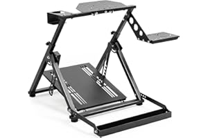 Marada X Frame Steering Wheel Stand Racing Sim Cockpit with Seat Slot Fit for Logitech/Thrustmaster/Fanatec G25 G27 G29 G920 