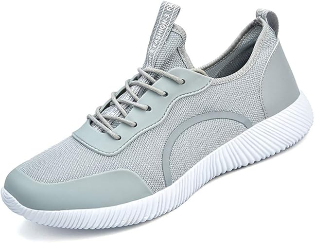 Amazon Hr株式会社 ウォーキングシューズ レディース スニーカー スポーツシューズ ランニングシューズ 通気性 男女兼用 大きめサイズ オシャレ 春夏秋 誕生日 プレゼント 25 0cm グレー Hr株式会社 スニーカー