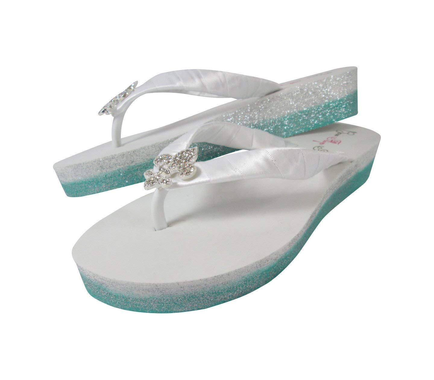 glitter flip flops