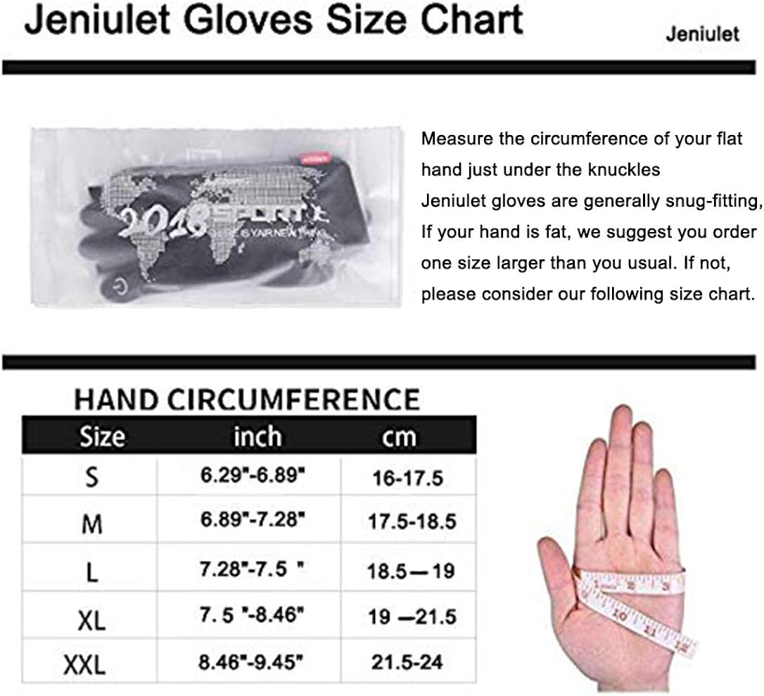 Jeniulet Mens Winter Warm Gloves Waterproof and All Finger Touch Screen Gloves for Cycling and Outdoor Work at  Men’s Clothing store