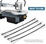 VooGenzek 20 Pcs Scroll Saw Blades 24 TPI Pin Carbone Steel Coping Saw view 5