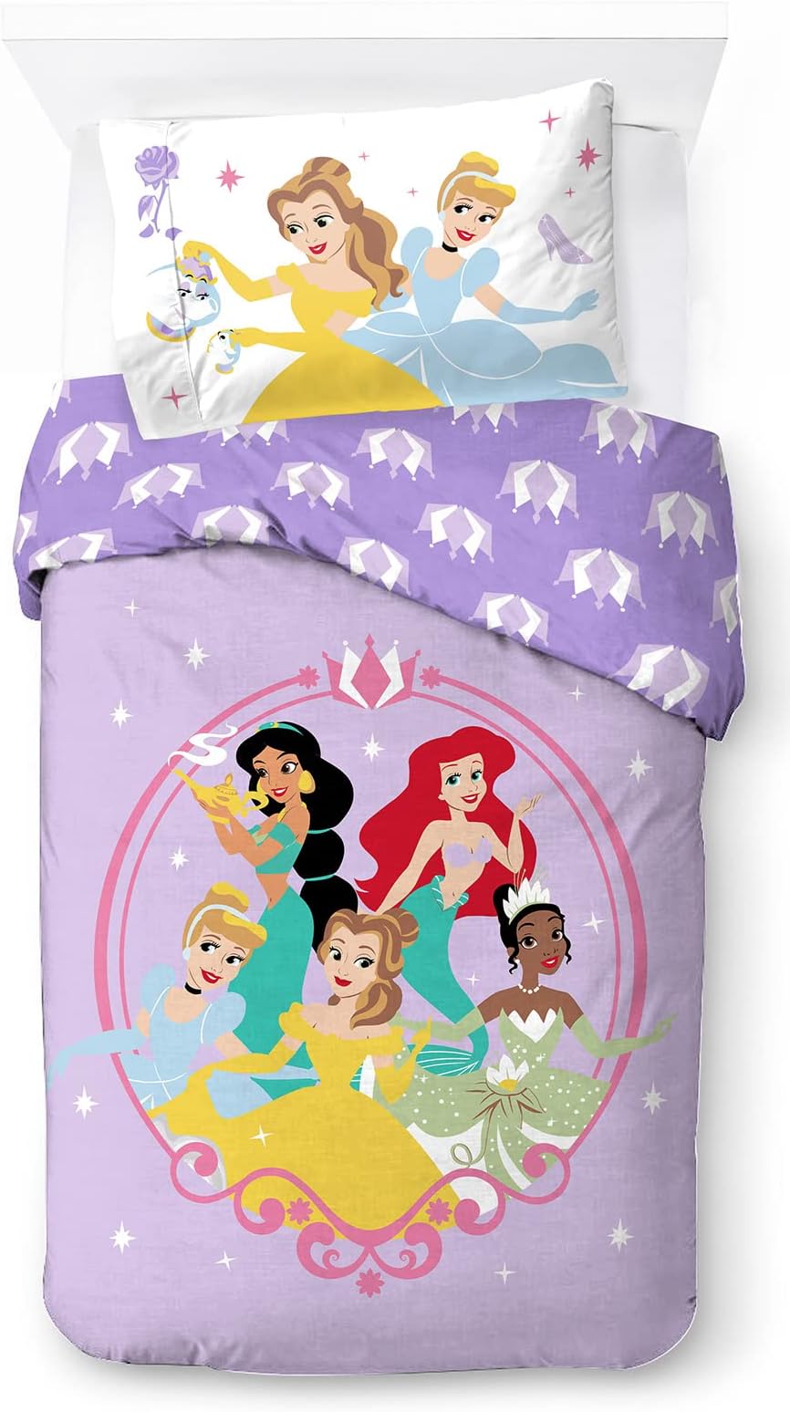 Jay Franco Disney Princess Heart of Gold 100% Cotton Duvet Cover Set