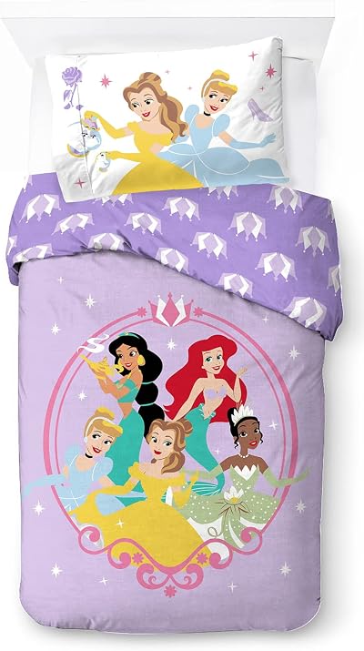 Jay Franco Disney Princess Heart of Gold 100% Cotton Duvet Cover Set