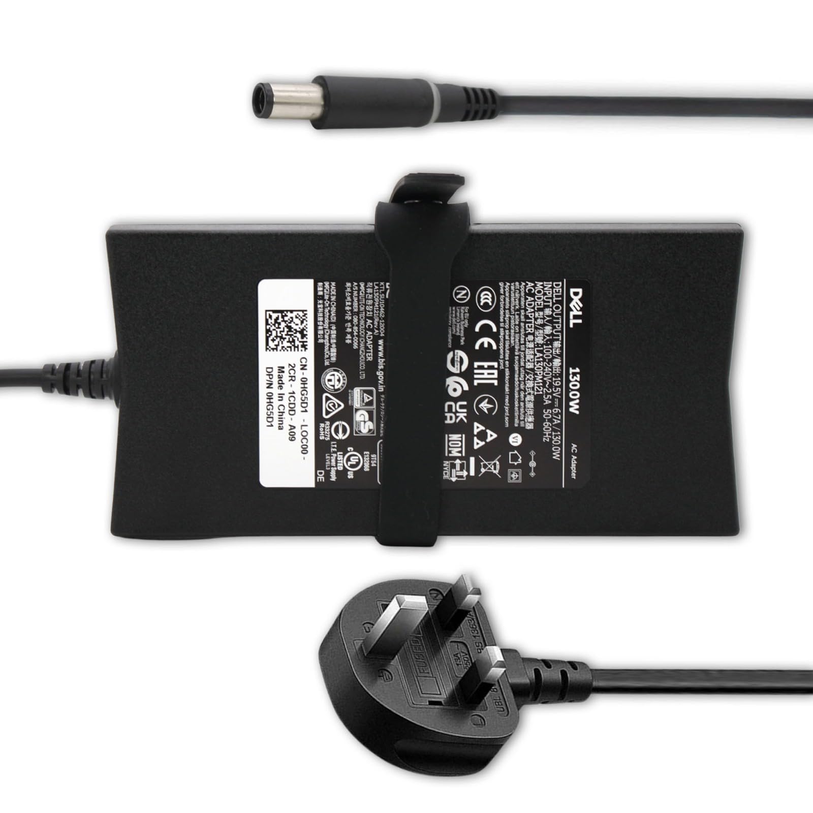 Dell New Genuine 130W Laptop Adapter Battery Charger XPS L701X L702X PA-4E Notebook Power Supply Unit 19.5V 6.7A With UK Power Cable + 12 Months Warranty Sold