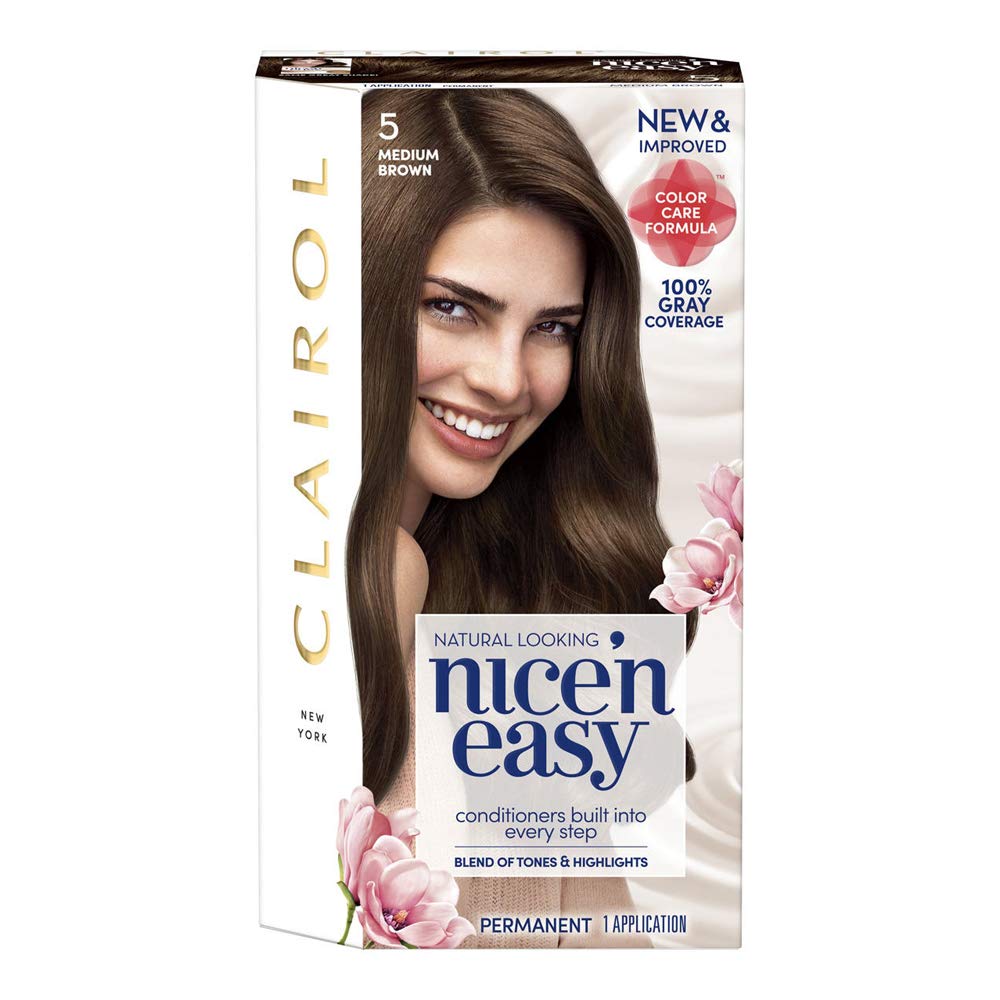 Buy Clairol Nice N Easy Hair Color Natural Medium Brown 118