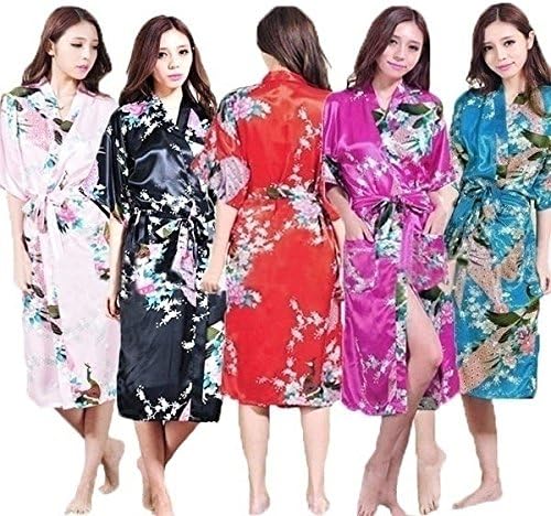 Naomi Women Retro Japanese Yukata Kimono Obi Cosplay Robe Geisha Dress Vintage Kimono Pink XXXL