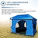 The Original-Authentic Standing Room 12X12 Family Cabin Tent 8.5 ' of Head Room 4 Big Screen Doors Fast Easy Set Up,Full TUB Style Floor Canopy Frame NOT Included