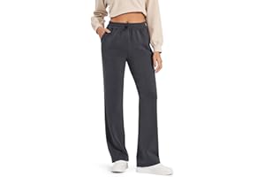G4Free Smoofit Wide Leg Sweatpants Yoga Pants with Pockets Drawcord Casual Lounge Pants Modal Soft Petite/Regular/Tall
