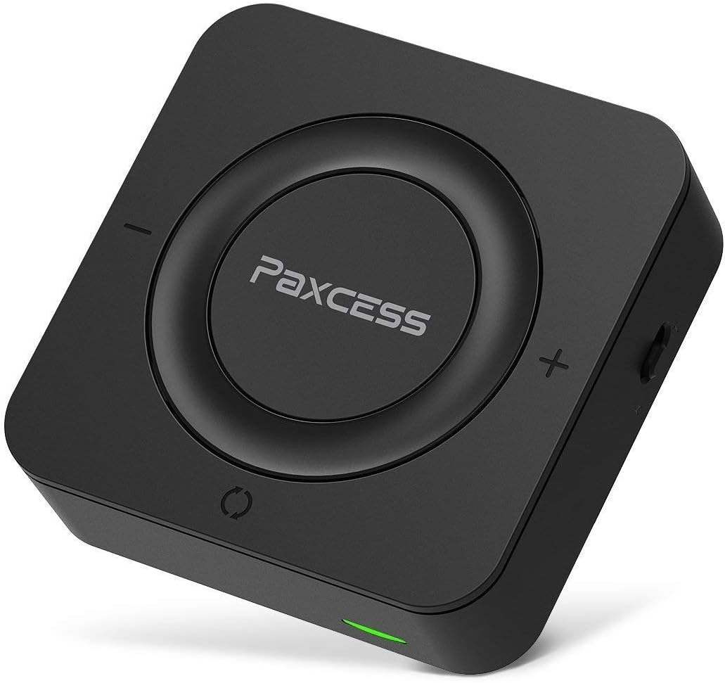 Bluetooth Transmitter and Receiver, Paxcess 2 in 1 Wireless Audio Adapter Digital Optical Toslink and 3.5mm Aux Adapter (aptX Low Latency) for TV, Bluetooth Headphone, Phone, Tablet.