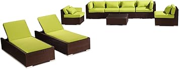 Amazon Com Kardiel Espresso Wicker Outdoor Patio Furniture Modify