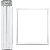 Hand U Journey 17" Universal Clip Frame, Square Plastic Frame | Securely Holds Fabric for Embroidery, Quilting, Cross-Stitch, Punch Needle and Silk Painting Projects.