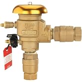 Febco 765 Bronze Pressure Vacuum Breaker Backflow Preventer 1" Inlet | Spring-Loaded Check Valve, 150 PSI Max, NPT Connections, Freeze Sensor, Irrigation and Industrial Use, Quarter Turn Shutoff