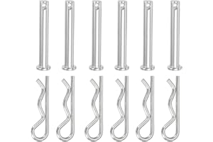 YELARXI Clevis Pin with R Shaped Spring Cotter Pin M8x55mm Single Hole Clevis with R - Clip Fits for Automotive Mechanics Car