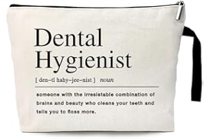 ZHANTUONE dental hygienist Cosmetic Bag,Dental Hygienist Gifts,Dental Gift For Woman,The Birthday Gift for Dentists,For Women Dental Hygienist Makeup Bag, Dental Assistant Gifts