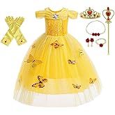 Dressy Daisy Baby Girls' Princess Fancy Dress Up Costume with Accessories Halloween Outfit Butterfly Size 24 Months Yellow