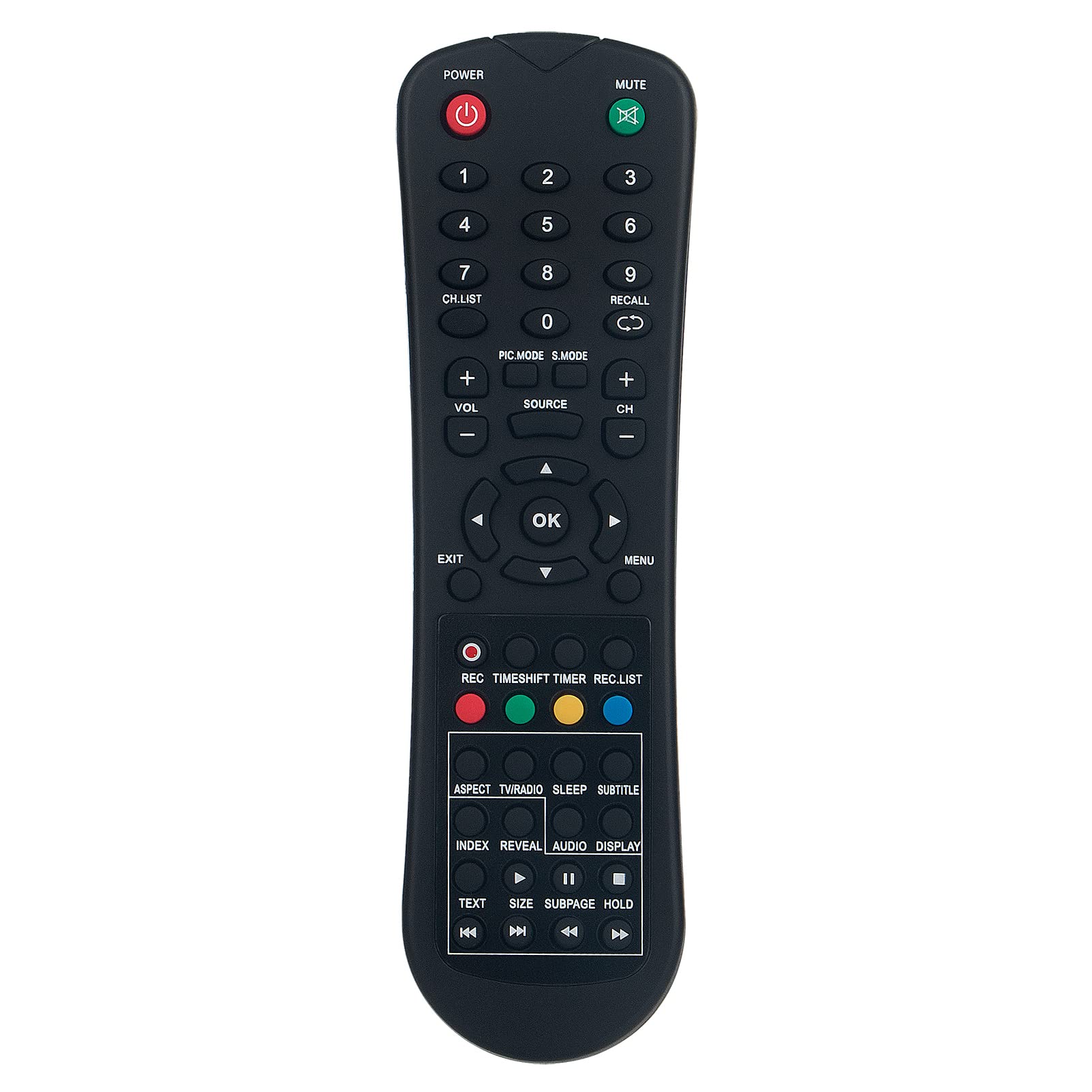 VINABTY Replacement Remote Control Compatible with Akai LED TV AKTV5021T AKTV253LED AKTV227LED TV228LED AKTV240 AKTV251LED AKTV322 TL258LED