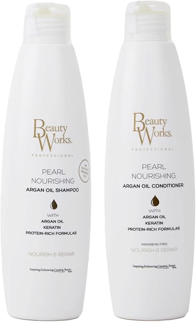 Beauty Works Pearl Nourishing Shampoo & Conditioner Duo 250ml Sulfate Free