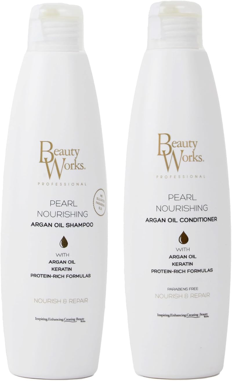 Beauty Works Pearl Nourishing Shampoo & Conditioner Duo 250ml Sulfate Free