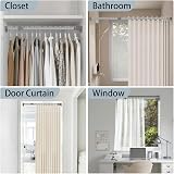 Hershii Expandable Window Shower Curtain Tension Rod Oval Head 25.4mm view 4