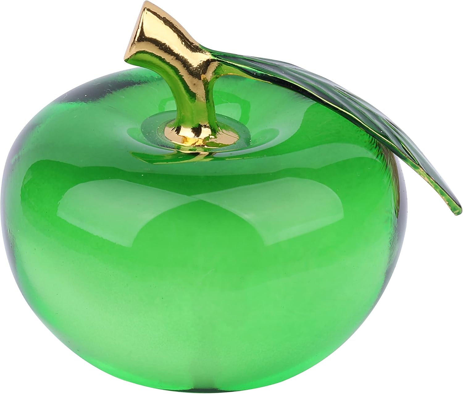I-MART Crystal Apple Decor Paperweight (Green)
