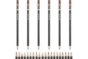 PATIKIL Colored Pencils, Brown Color Drawing Pencils with Oil-Based Cores Art Scrapbook Supplies for Adult Coloring Books Art