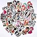 CHSTAR Tattoo Girl Computer Stickers, Laptop Stickers for Water Bottles, Hydro Flask, Guitar, Bike, Skateboard Stickers Waterproof Vinyl Decals Stickers, Best Gift for Adult,Children,Teen 50pcs Pack