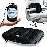 Nyack Exchange Lumbar Pillow - Inflatable Lumbar Pillow for Airplane Travel - Ideal Back Cushion or Lumbar Support Pillow to Keep You Comfortable While Sitting